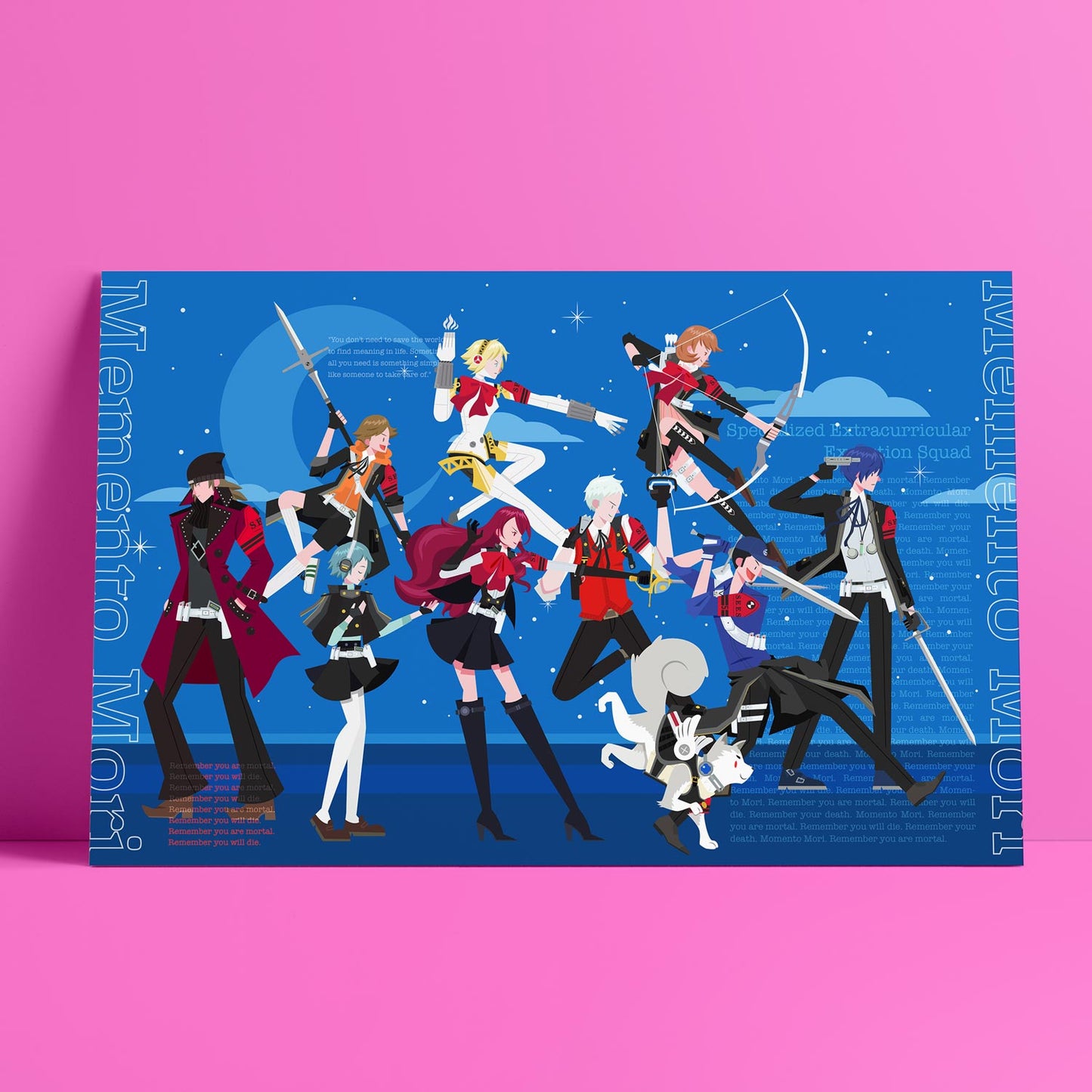 Blue Yellow Red Vinyl Banner