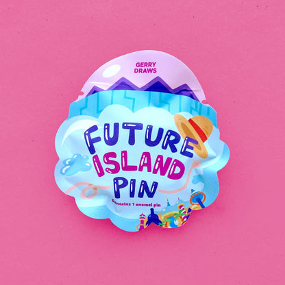 Future Island Enamel Pins