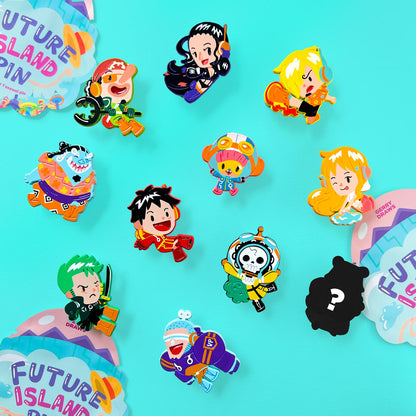 Future Island Enamel Pins